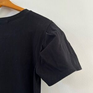 Market black puff sleeve short sleeve Women’s tee shirt Small